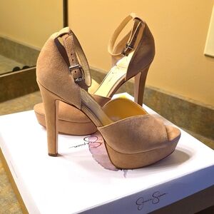 Jessica Simpson Brown Platform Heels